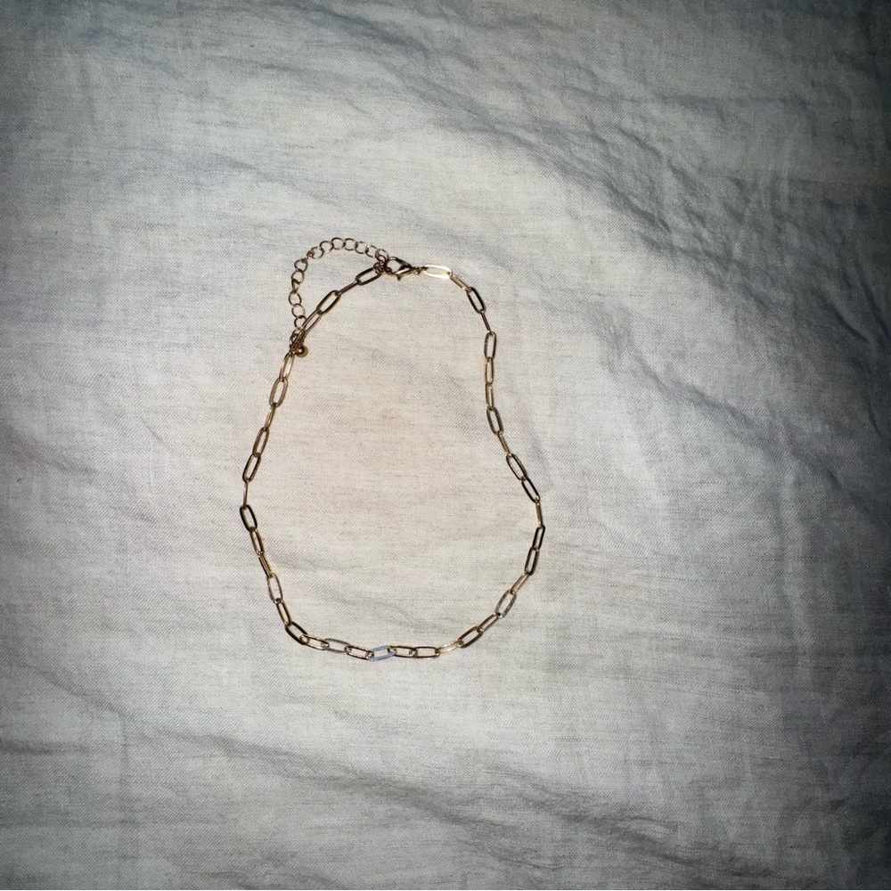 Rose Gold Paperclip Necklace